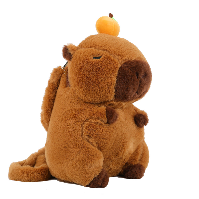 Kapibara pluszowy plecak Kawaii moda pluszowa lalka futrzana torba torba dziecięca torba na ramię Mini plecak torby prezenty dla dziewczyny