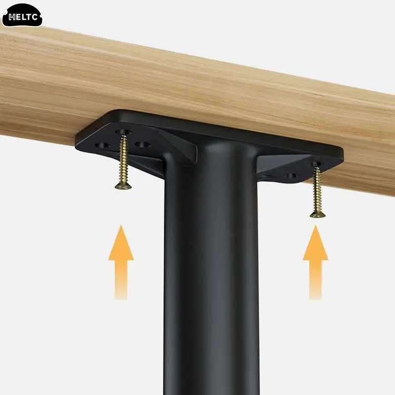1 pz nero telescopico regolabile supporto del fascio del letto piede in plastica rinforzata gamba del divano gamba del letto staffa del cuscinetto di carico inferiore