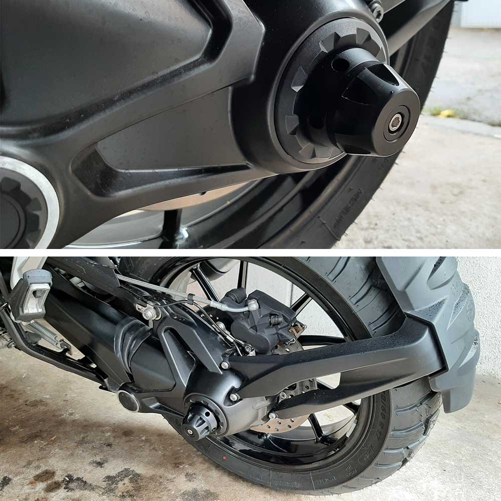 Motocyklowy widelec osi tylnego koła Crash Protector Slider do BMW R1200GS R1250GS Adv LC 2023 K1200GT/RT/R R nine T K1300 GT/R