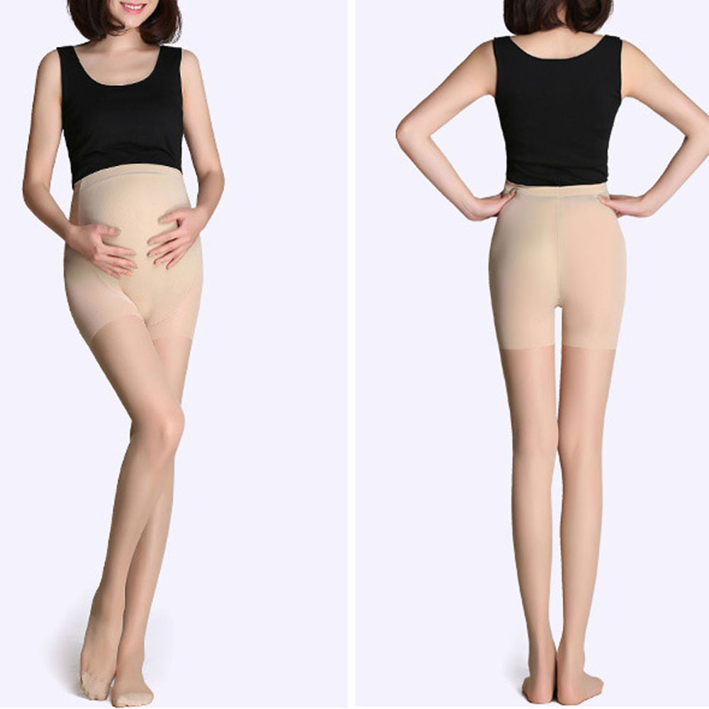 1 unidad de mallas de maternidad ajustables, ropa de embarazo, pantalones de maternidad, pantimedias para mujeres embarazadas, medias de seda, ropa de maternidad