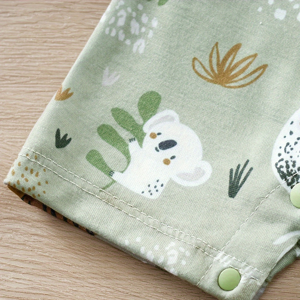 IURNXB Schattige baby dierentuin dierenprint romper voor jongen pasgeboren baby faux tweedelige bodysuit met korte mouwen casual speelkleding