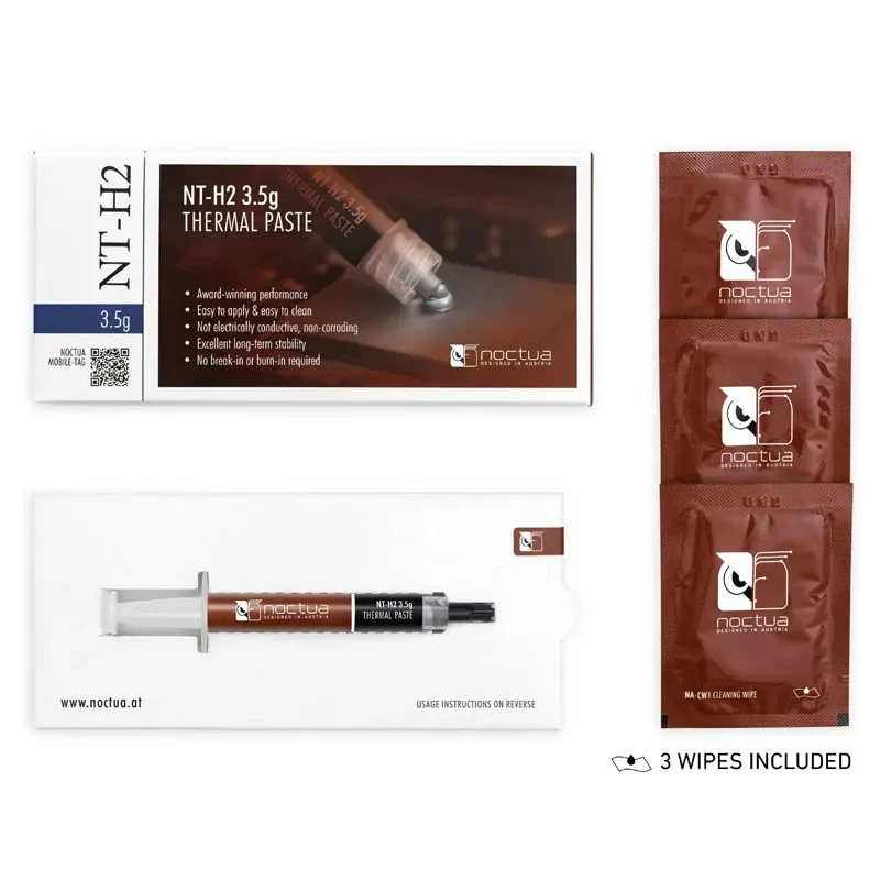 Noctua NT-H1 NT-H2 3.5 グラム 10 グラム熱伝導性グリースペーストノートブックグラフィックス CPU 熱伝導性グリースシャーシラジエーター