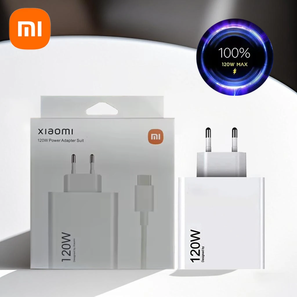 Супер быстрое зарядное устройство Xiaomi 120 Вт, адаптер Turbo Hyper Charge для Mi 15/14/13/11T Ultra Pro Redmi 12C Note 11-14 POCO F6/F7/X7 Pro