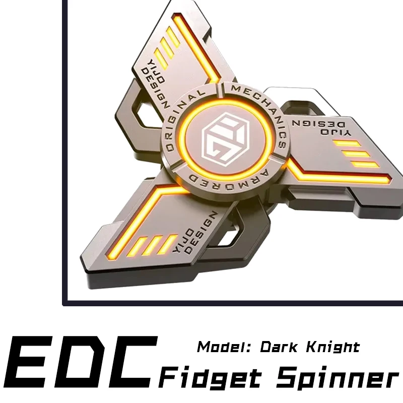 Brilho. Metal EDC Fidget Spinner brinquedo fidget Alívio do estresse Alívio da pressão. Brinquedo de mão legal girando top presente adulto para meninos