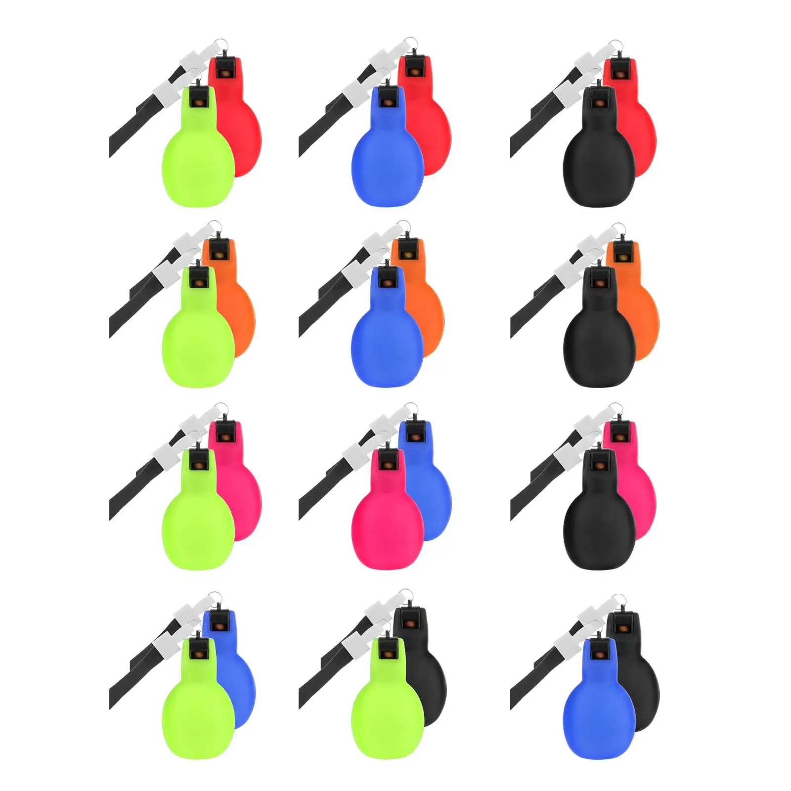 2 pçs apitos de aperto de mão com cordões apitos esportivos para treinadores de acampamento barco viajar e outros esportes ao ar livre