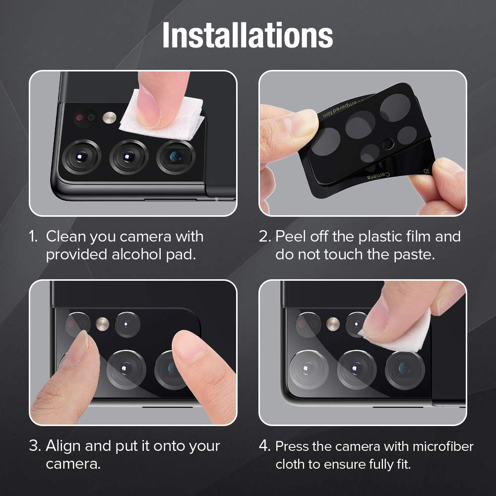 Bảo Vệ Ống Kính Camera Cho Samsung Galaxy S22 Cực Ống Kính Kính Cường Lực Dành Cho Galaxy S21 Plus FE Lưng Bảo Vệ Camera Phụ Kiện