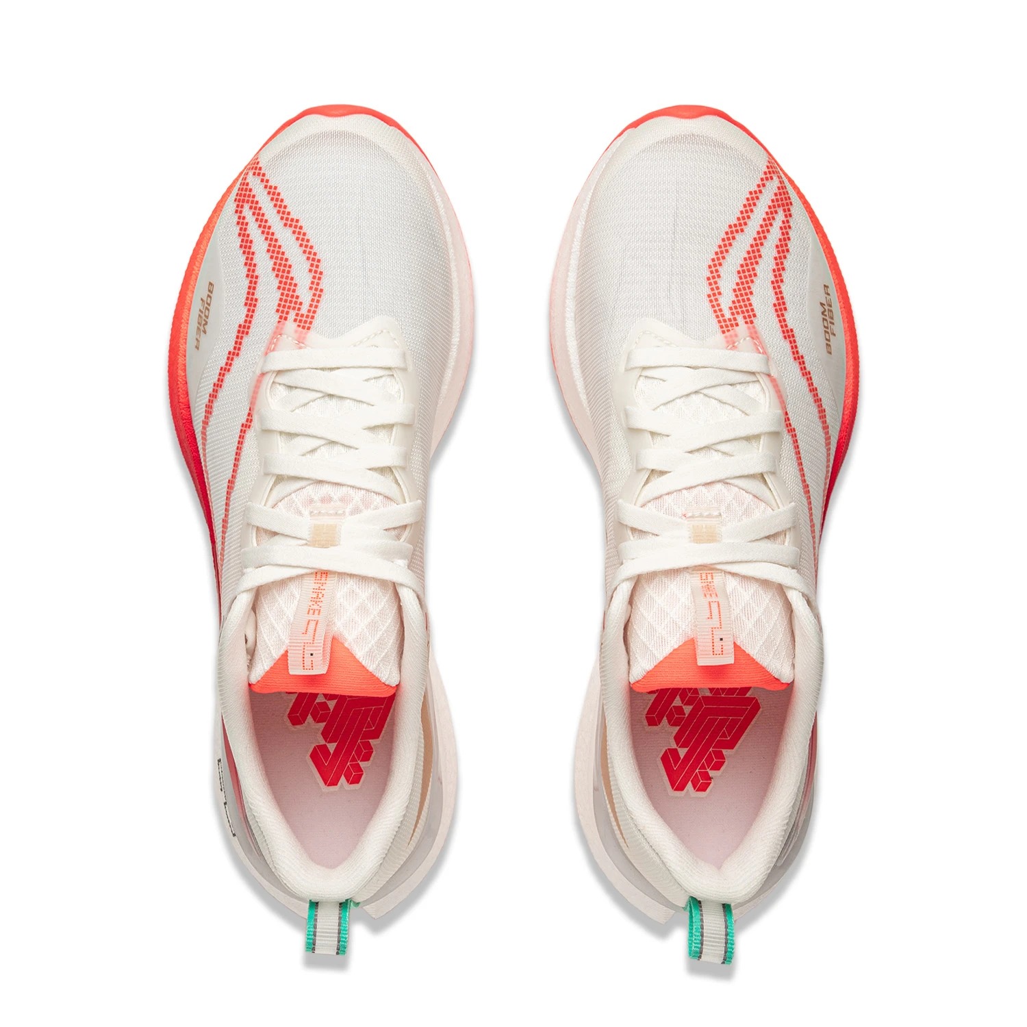 Li-Ning Damen RED HARE 8PRO Racing Laufschuhe BOOM FIBER Cushion GCR LOC Sportschuhe Tragbarer atmungsaktiver Sneaker ARPV006