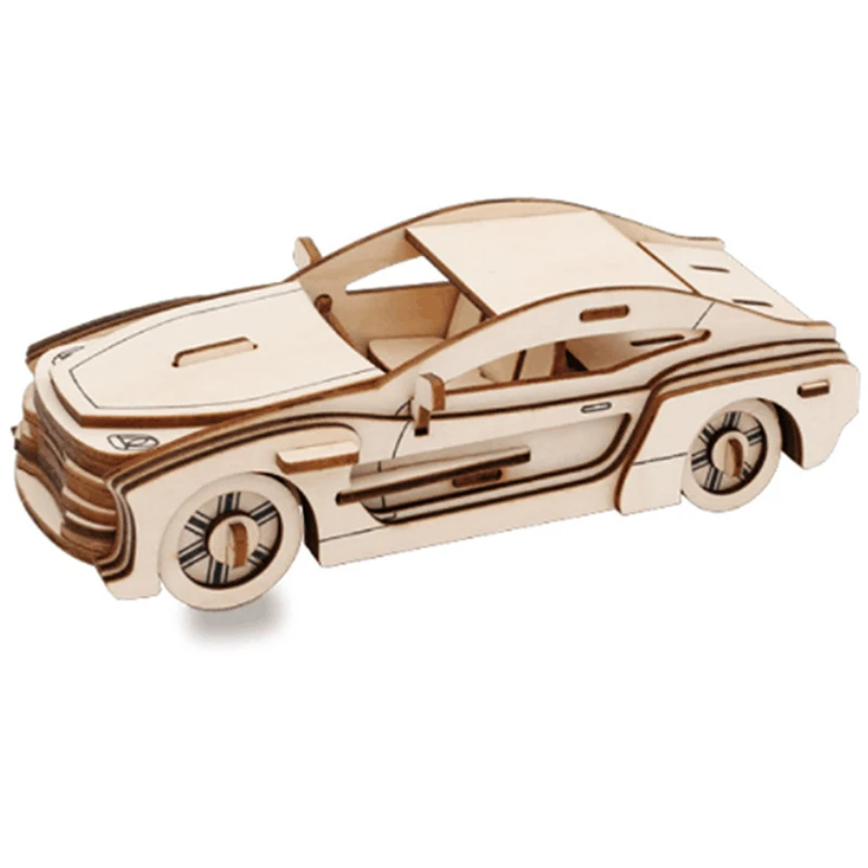 3D จิ๊กซอว์ปริศนาเกม Handmade ไม้ประกอบรถ Series Windmill เด็ก DIY การศึกษาของเล่นเด็กปฐมวัยของขวัญ