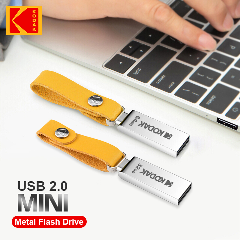 KODAK USB 2.0 Pen Drive 32 Go 64 Go 128 Go K122 Clé USB en métal Mémoire Pendrive