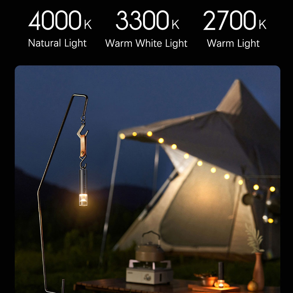 Xiaomi Mijia Zaklamp Multifunctioneel 4in1 Oplaadbaar 3100mAh 1000 lumen IP65 Waterdicht Noodverlichting Buiten