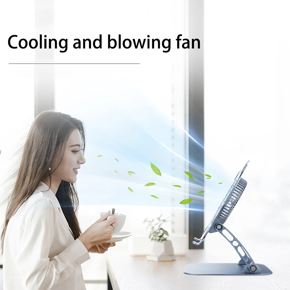 Support pour ordinateur portable avec ventilateur de refroidissement pour Apple MacBook 11-16 pouces Dell Lenovo support en alliage d'aluminium pour tous les ordinateurs portables de jeu