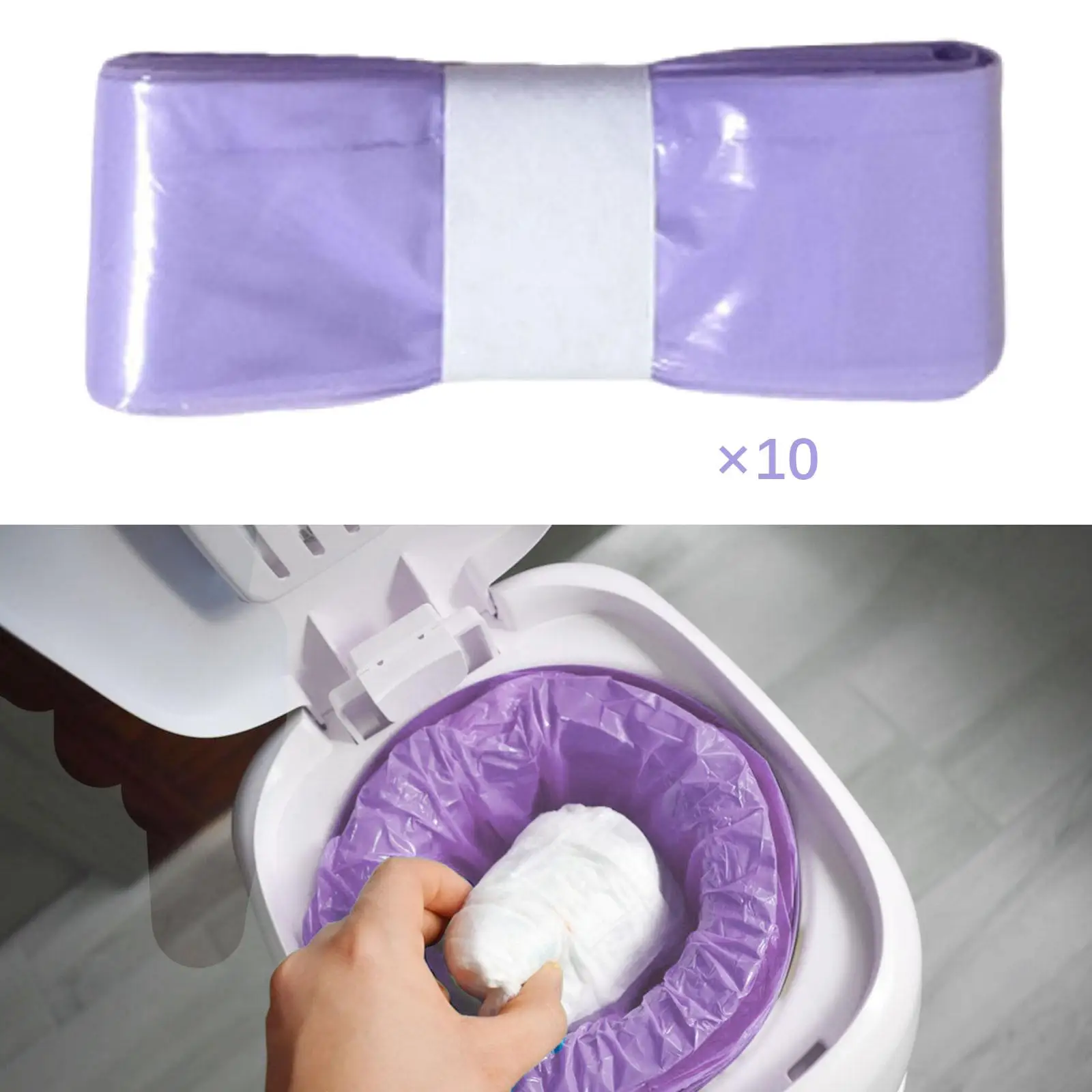 10x sacos de fraldas do bebê resistente sacos de lixo balde de fraldas recargas saco de resíduos sacos de fraldas para banheiro viagem fralda cozinha acampamento