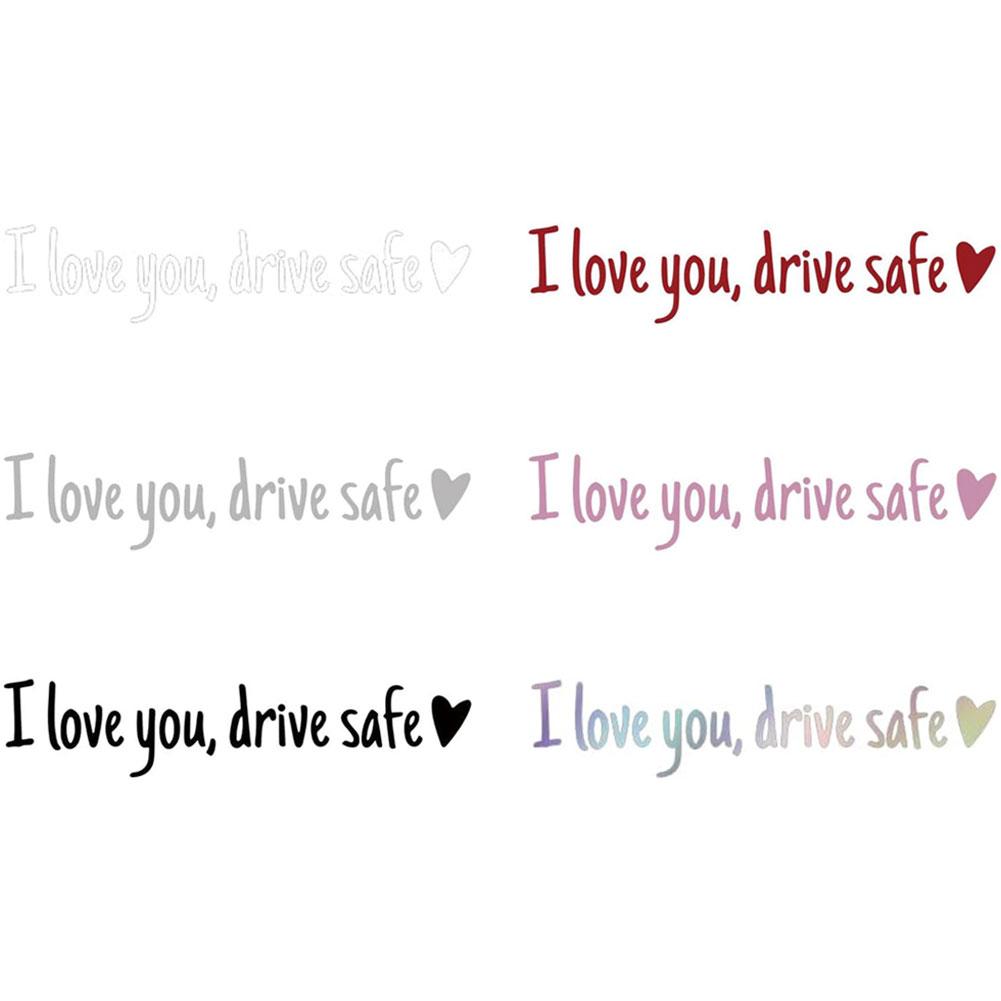 Eu te amo Dirigindo Seguro Espelho Vinil Adesivo, Veículo Auto Espelho Retrovisor, Styling Decalques Decorativos, Acessórios Interior do carro