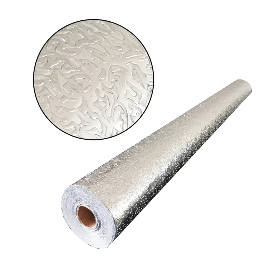 Papel autoadhesivo resistente al aceite para cocina, papel de aluminio, impermeable, mesa de gabinete, papel tapiz autoadhesivo restaurado