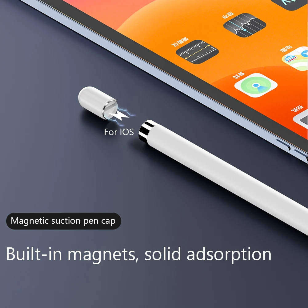 Magnetic Replacement Pencil Cap+Nib+Charging Adapter for Apple Pencil 1st Generation,Stylus Accessories & Parts for Apple Pencil