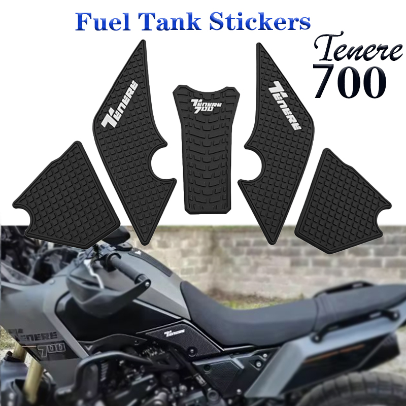 Наклейки на топливный бак для мотоцикла YAMAHA TENERE 700 ралли T700 XTZ 690 T 700 2019-23 Нескользящие боковые водостойкие резиновые наклейки