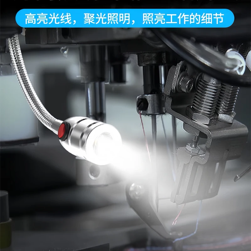 3W LED Workshop โคมไฟทํางานความสว่างสูง DC12V 24V เครื่องมือเครื่อง CNC Light ยืดหยุ่น GOOSENECK อุตสาหกรรมอลูมิเนียมโคมไฟ