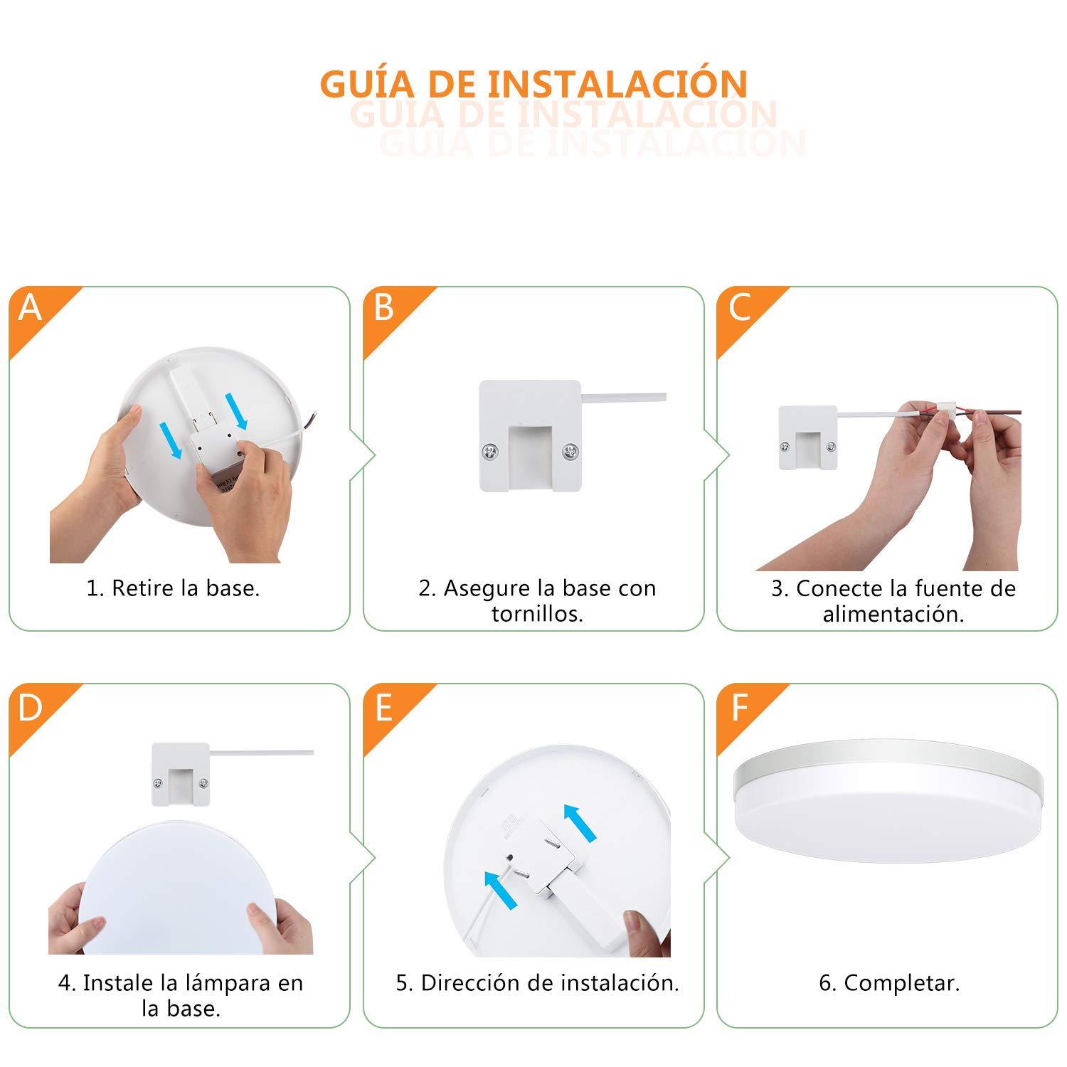 Ultra-thin Round LED Ceiling Lamp Waterproof Flush Mount Fixture 6500K Daylight Modern Home Lighting for Bedroom Kitchen Hallway
