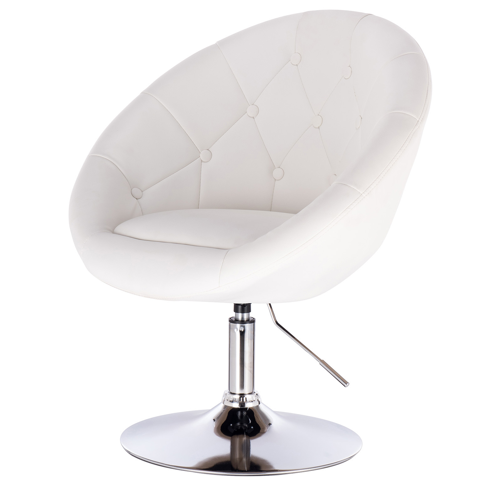 WOLTU, 1 silla de Bar giratoria, sillón con reposabrazos, altura ajustable, taburete ergonómico, silla para sala de estar y cóctel