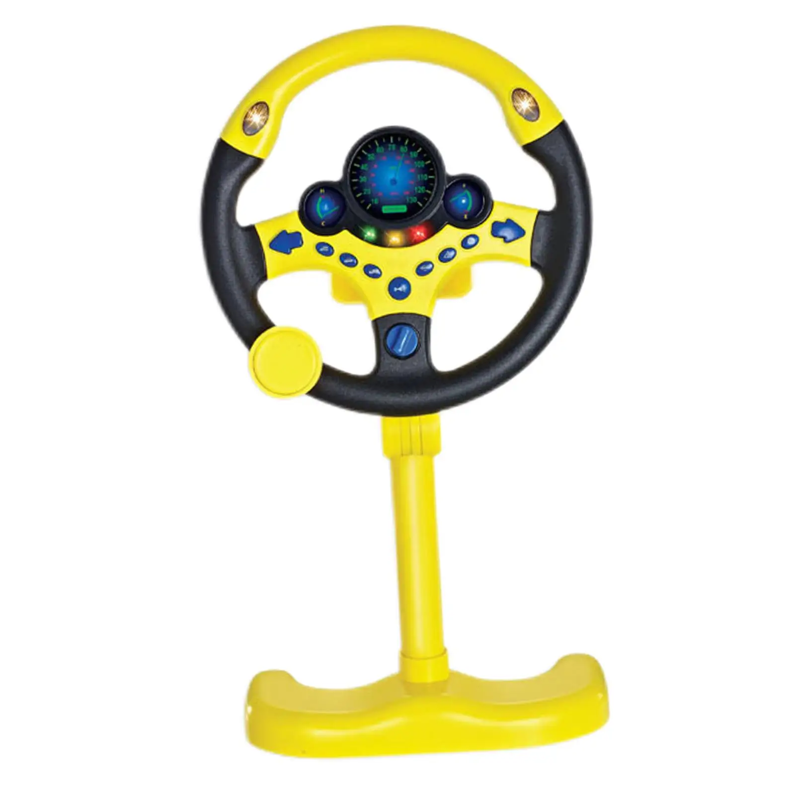 Volante com luz para crianças, simulação brinquedo, presentes