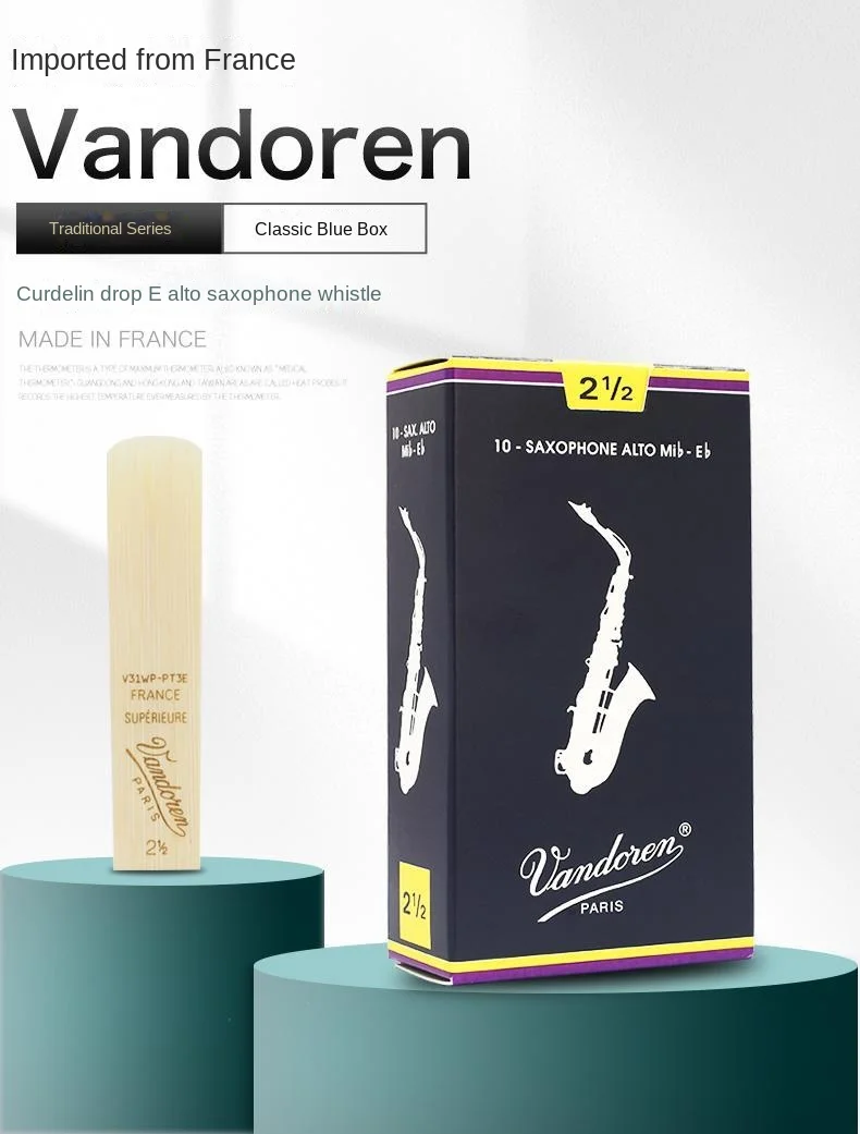 French Vandoren Blue Box E-flat Alto Saxophone Reed 2.0 2.5 3.0