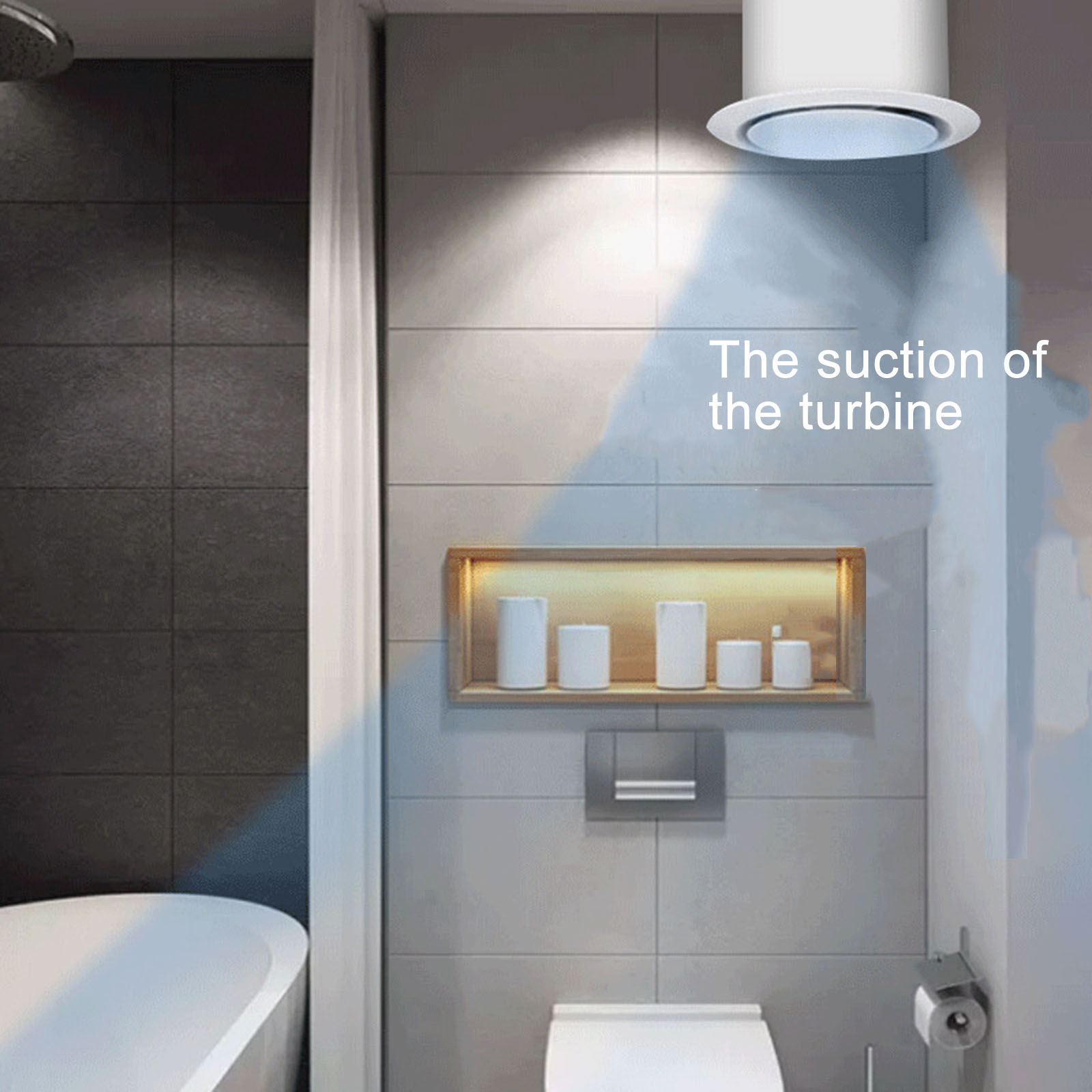 Exhaust Flue Fan com Controle de Velocidade, Fluxo Misto Inline Fan, Alta Velocidade, Silencioso, Home Vents, HVAC Systems Parts, 100mm, 220V