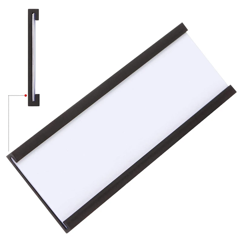 30 Chiếc Từ Hãng Đĩa Đựng Với Dữ Liệu Từ Tính Ngăn Đựng Thẻ Với Nhựa Trong Suốt Bảo Vệ Cho Kim Loại Kệ (1X3 Inch)