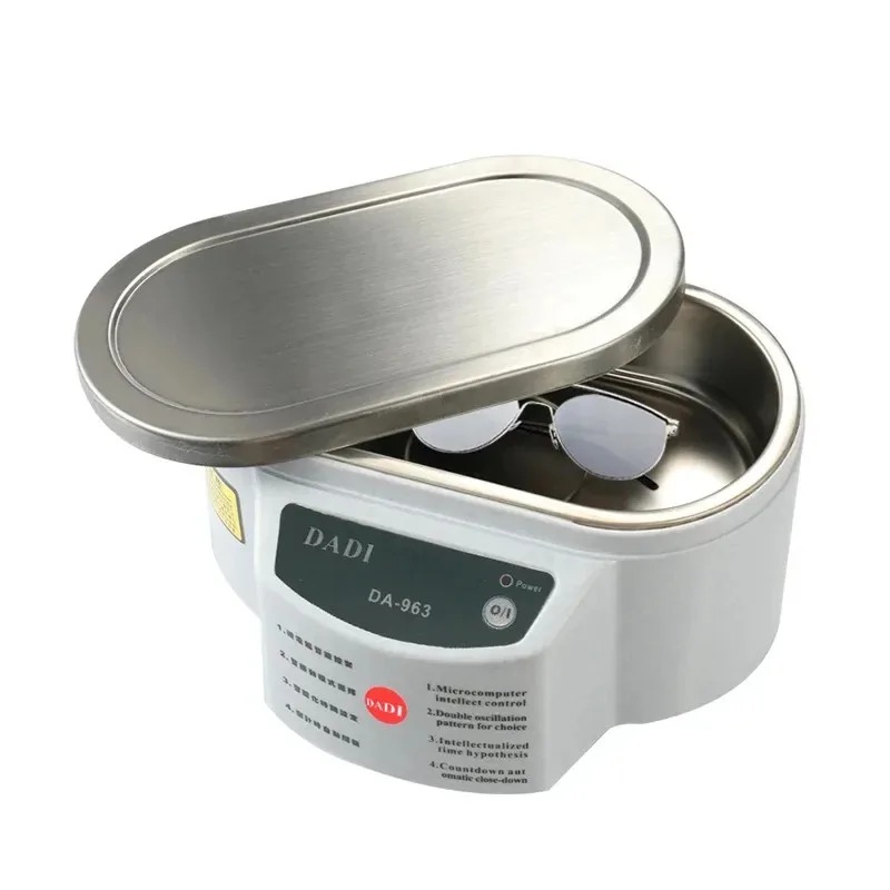 Tragbare Ultraschall reiniger Schmuck Teile Brille Prothesen Zähne Leiterplatte Uhr Waschmaschine Wanne Doppel frequenz Vibration