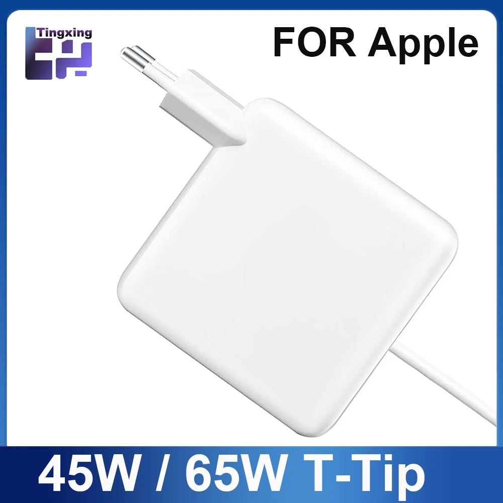 AC 45 W/60 W T-tip Connector Power Adapte แล็ปท็อปชาร์จสําหรับ Apple Macbook Air Pro A1435 A1502 A1398 13 15 17 ''หลังจาก 2012 ปี