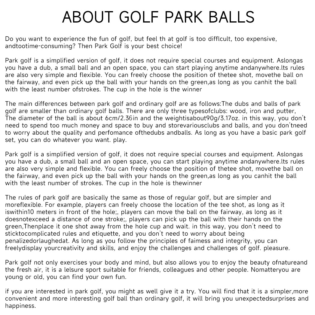 Caiton 1 Stück 4-lagiger Park-Golfball – hervorragende Haltbarkeit, verbesserte Spin, lebendige Farben, hohe Elastizität, für Spaß und Training.