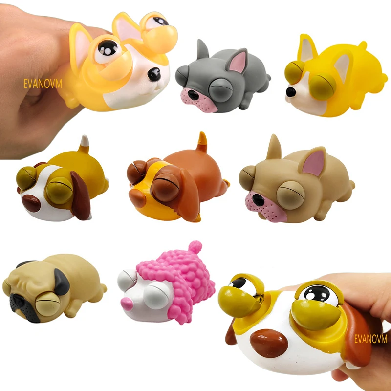 หลายประเภท Pop Up Sensory ของเล่น Pinch ความเครียด Relief ของเล่น Love Sleepy สุนัขแฟชั่นบีบ Decompression ของเล่นสำหรับเด็กผู้ใหญ่