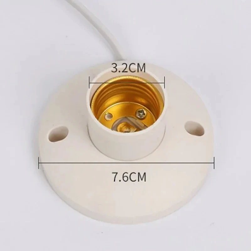 Oprawka LED EU do lampy stołowej E27, gniazdo kopułkowe z kablem, podstawa do lamp nocnych, akcesoria do oprawek.
