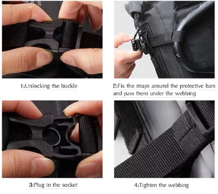 Universele Motorfiets Frame Crash Bars Waterdichte Tas Reparatie Tool Plaatsing Tas Voor Bmw R1200gs R1250gs Voor Honda Voor Suzuki