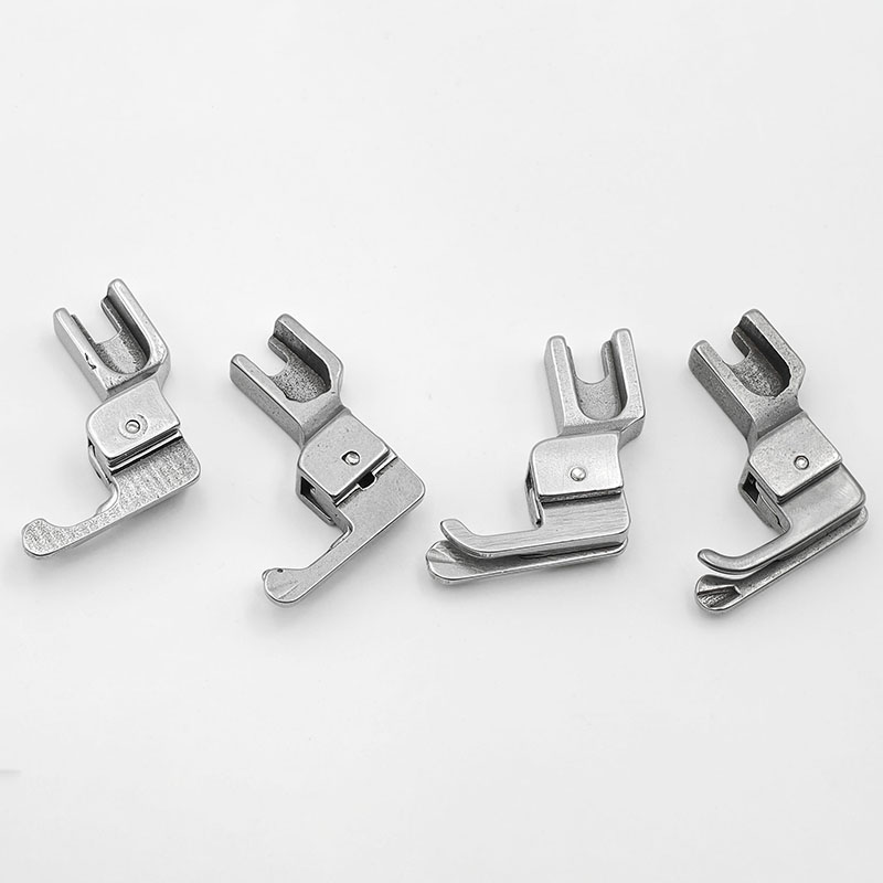 Compensating Feet Narrow Type For Knitt and Thin Materials Zipper Presser Feet Sewing Machine Left/Right Edge Guide Presser Foot