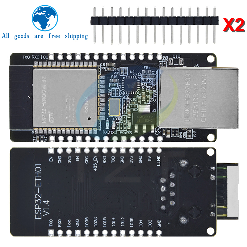 WT32-ETH01 組み込みシリアルポートネットワーキングイーサネット Bluetooth 互換 WIFI コンボゲートウェイ MCU ESP32 ワイヤレスモジュールボード