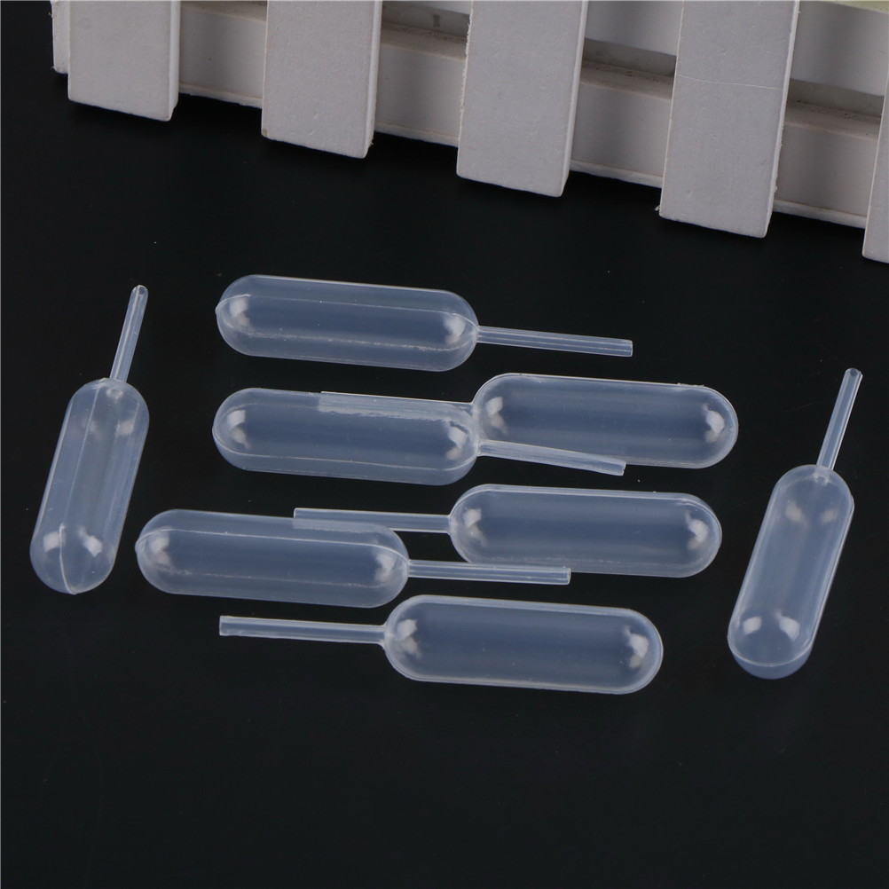 100pcs 4ml Pipettes แบบใช้แล้วทิ้งพลาสติกบีบ Transfer Pipettes Dropper สําหรับสตรอเบอร์รี่ Cupcake ไอศกรีมช็อกโกแลต
