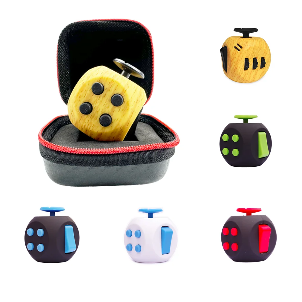 Игрушка-куб, EDC, игрушки для снятия стресса, сенсорная игрушка-антистресс для взрослых и детей, аутизм, СДВГ, 6-сторонняя