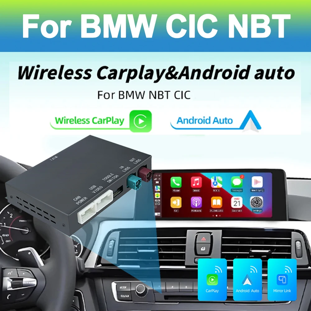 Draadloze CarPlay Android Voor BMW NBT CIC-systeem BMW NBT CIC-systeem 1 2 3 4 5 6 7-serie X1 X3 X4 X5 X6 MINI E60 E84 E70 F26 F25
