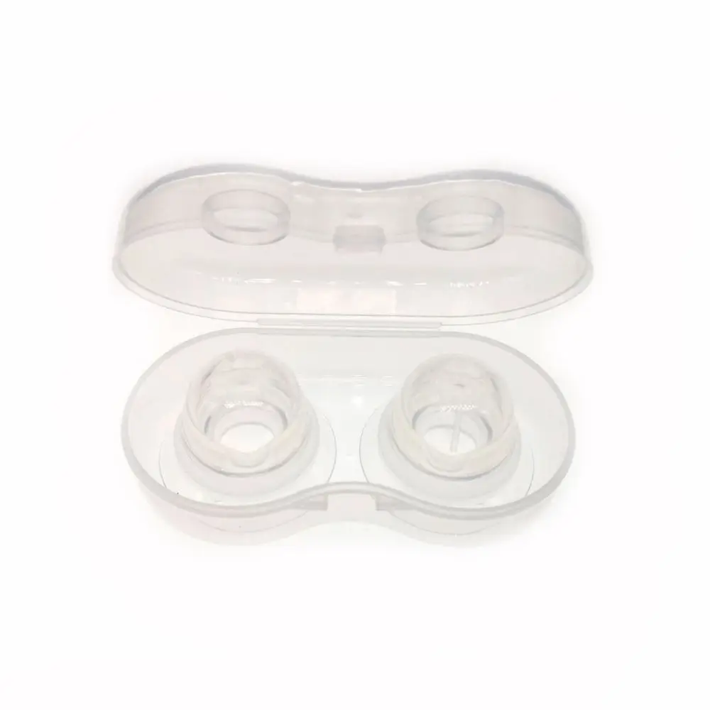2 pçs/set mamilo corrector para plana invertido mamilos macio silicone mamilo extrator niplette tratamento reparação