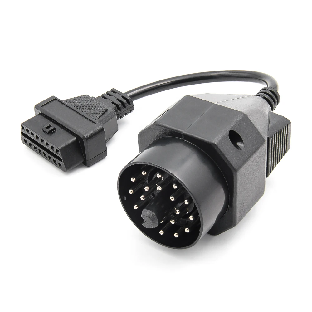 Para bmw obd para obd2 cabo adaptador 20pin para obdii 16 pinos conectar cabo conector fêmea para e36 e39 x5 z3 cabo obd 2 adaptador