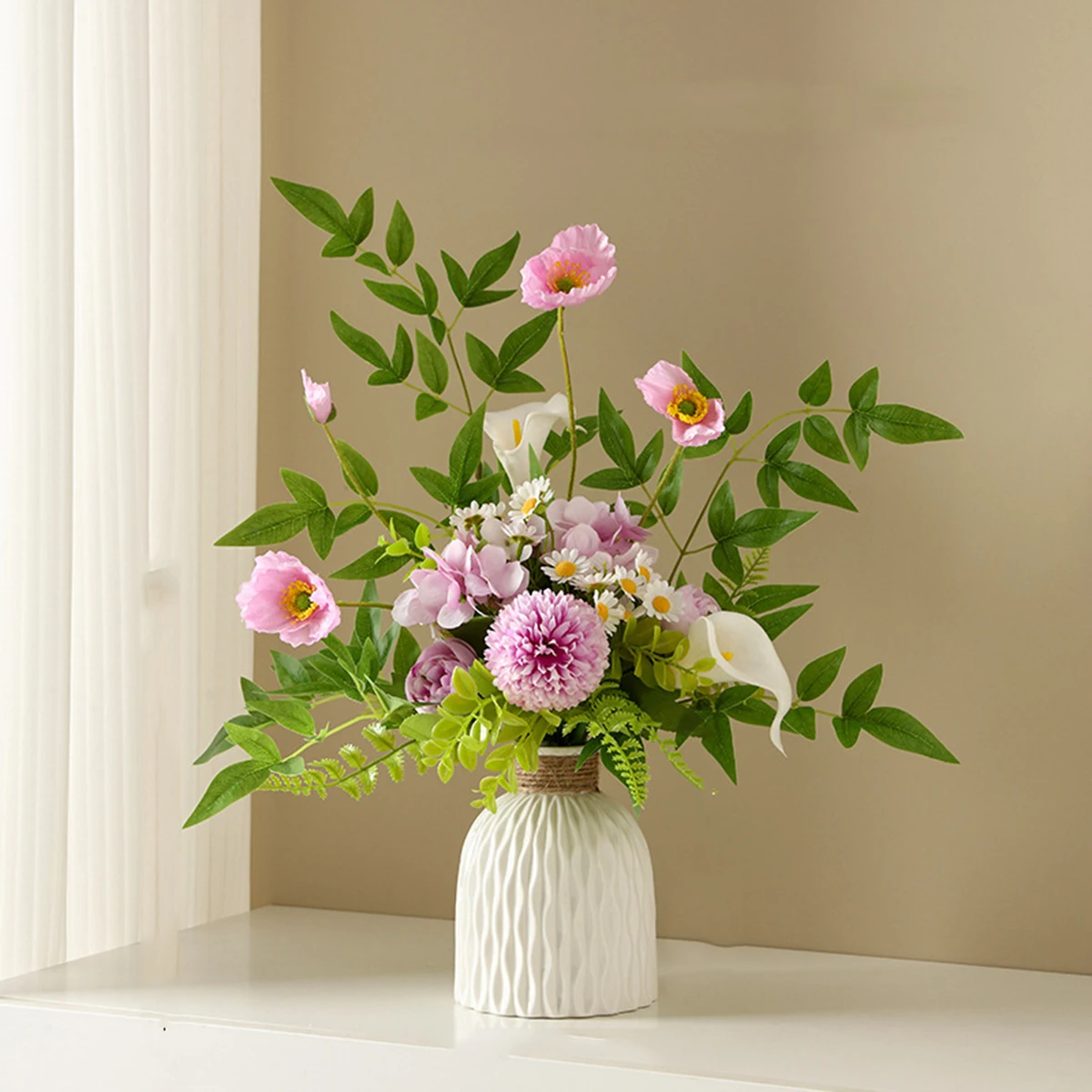 1pc ondulação de água vaso de plástico onda vaso de flores arranjo moderno estilo nórdico casa sala estar decoração desktop ornamento