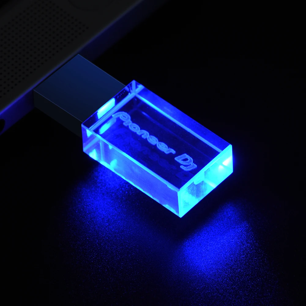 Clé USB LED colorée 128 go, haute vitesse, pour écriture, lecture, clé USB Pioneer DJ Premium, 64 go 32 go 16 go 8 go
