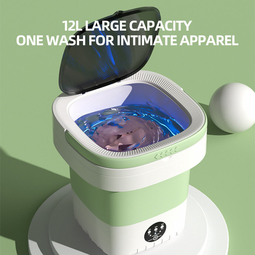 8/12L Large Capacity Portable Washing Hine Mini Foldable Washer Rotary Dryer