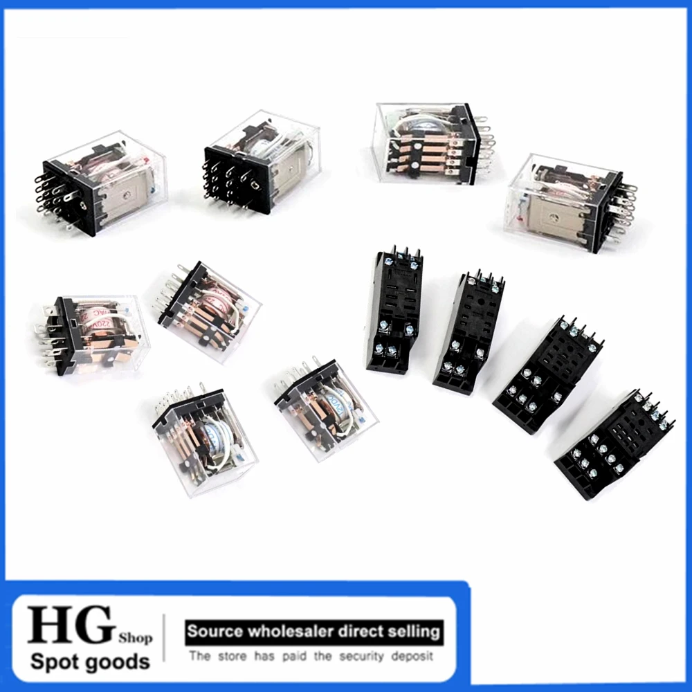 JQX-13F 2Z Nuovo originale AC AC220V DC 24V8 pin JZX-22F 2Z JZX-22F 3Z 11pin JZX-22F 4Z Relè elettromagnetico a 14 pin
