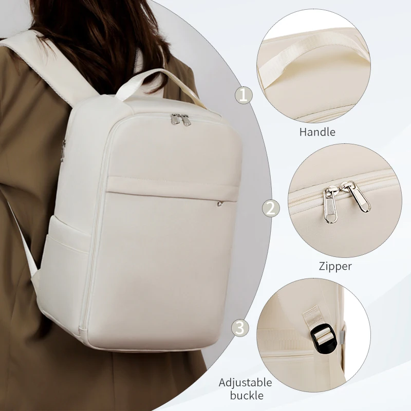 Nouveau sac à dos décontracté, sac à dos de voyage pour courtes distances, sac pour ordinateur portable multi-compartiments à la mode et polyvalent