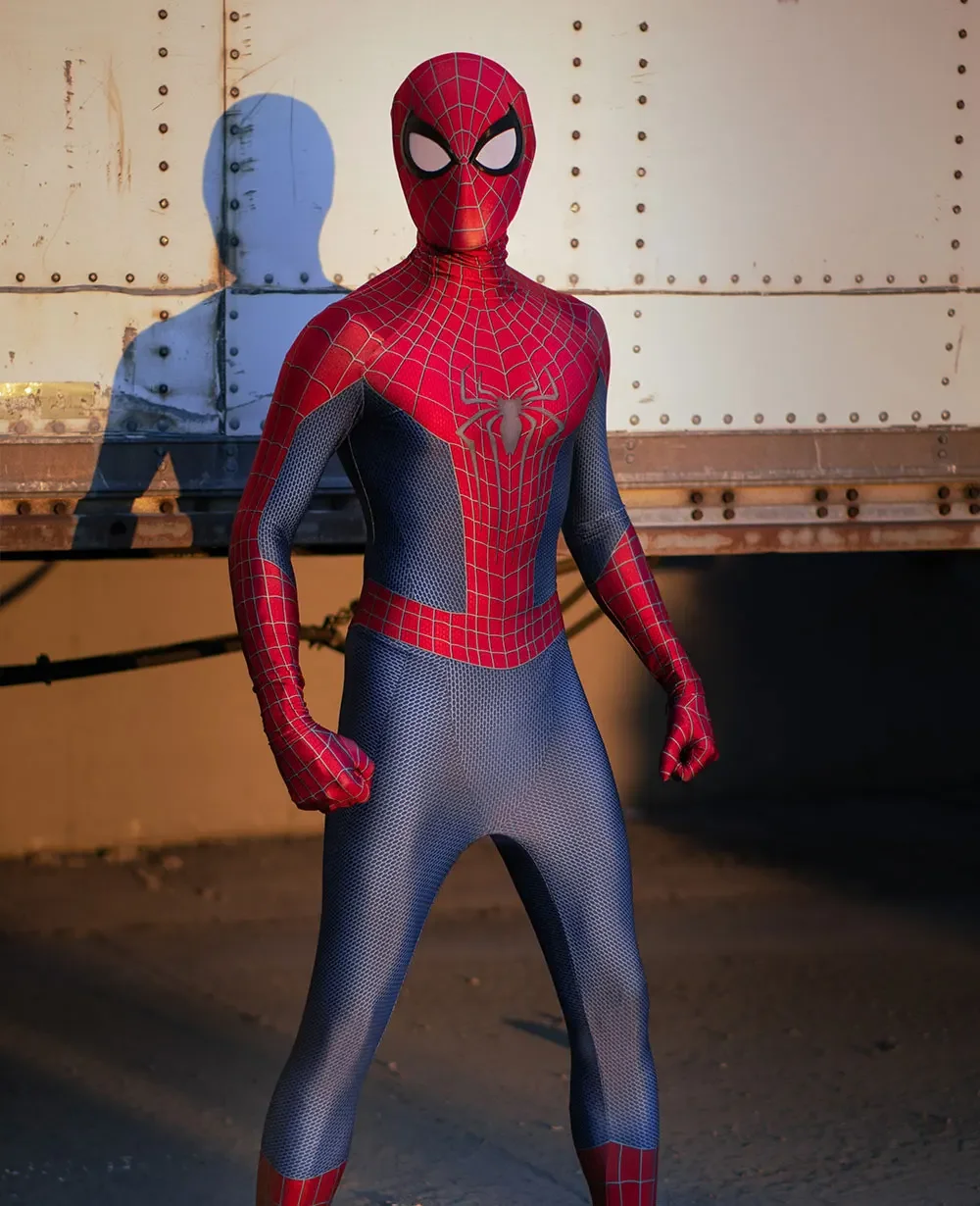 Halloween Men TASM 2 Spider Cosplay Cosplay Costume Superhero Zentai Suit Adults  Boys Male Full Bodysuit Jumpsuit