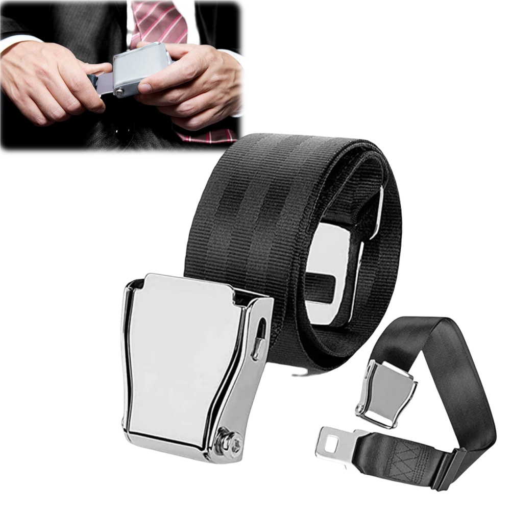 Uniwersalny pas bezpieczeństwa samolotu przedłużony dla dzieci, kobiet w ciąży i osób o większych rozmiarach.