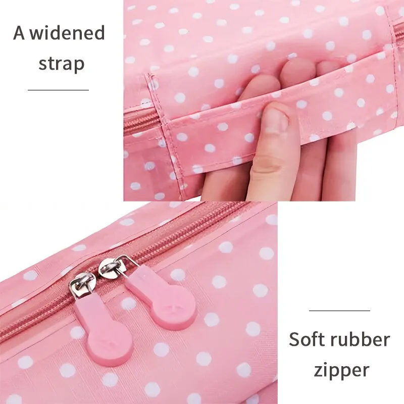Draagbare reismake-uptas Waterdichte multifunctionele cosmetische make-up toilettas met meerdere compartimenten voor dames en meisjes