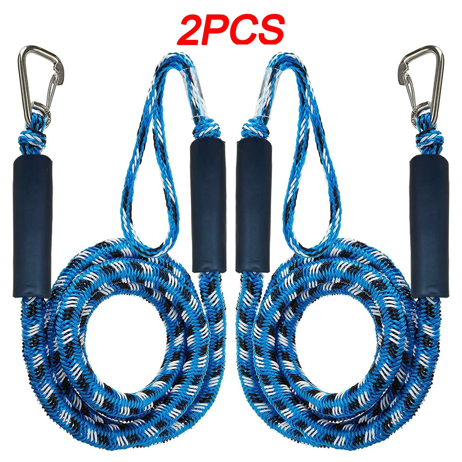Elastic Marine Rope Bungee Cords, Dock Lines, Shock Ties para Kayak, Water Jet Ski, Pontoon Canoe, Power Boat Acessórios, 2 Pcs, 1Pc