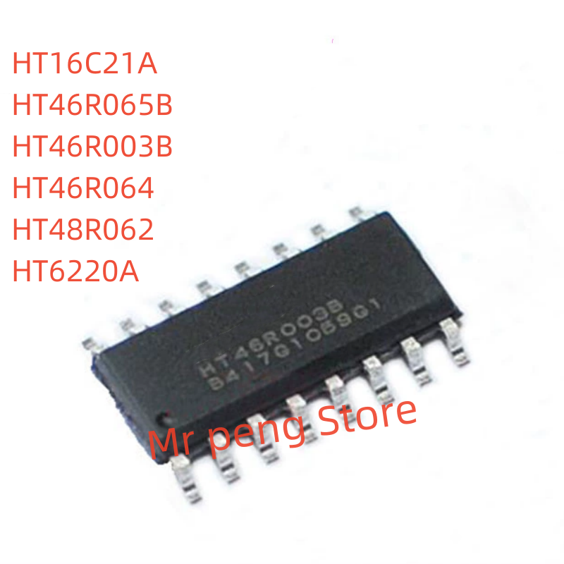 10 stücke neues original ht16c21a ht46r065b ht46r003b ht46r064 ht48r062 ht6220a 16nsop